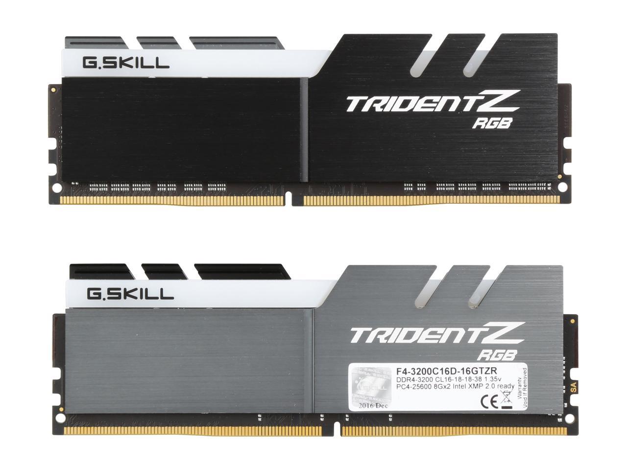 G.SKILL TridentZ RGB Series 16GB DDR4 3200 RAM Memory - Newegg.com