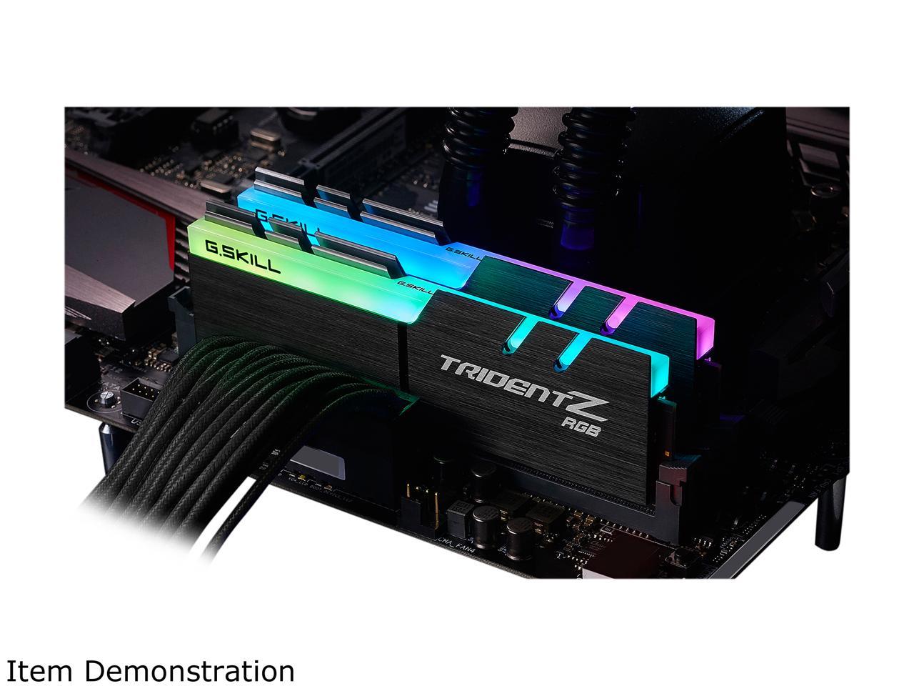 G.SKILL TridentZ RGB Series 32GB (2 x 16GB) DDR4 3866 (PC4 30900) Intel