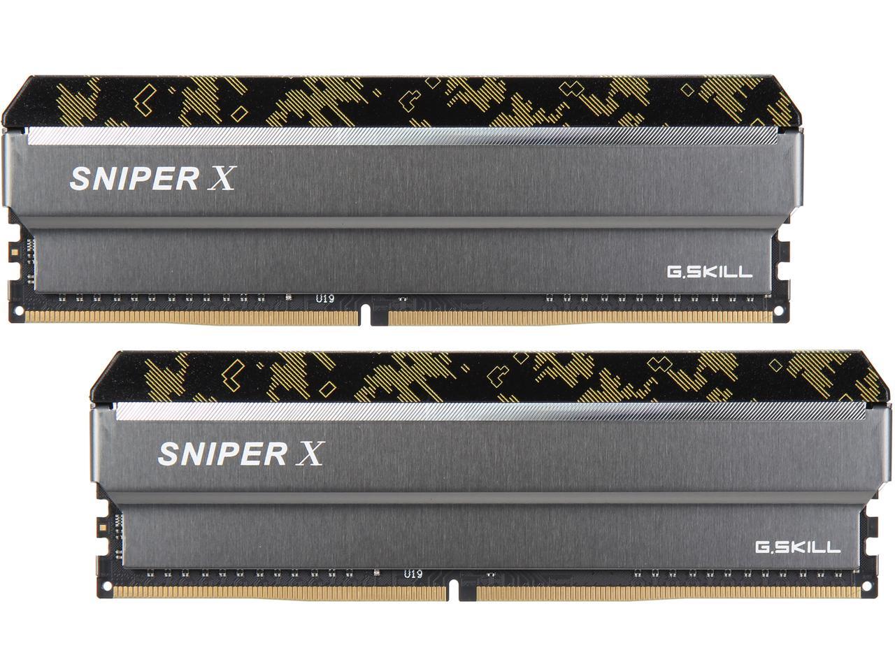 G.SKILL Sniper X Series 16GB (2 X 8GB) DDR4 3200 (PC4 25600) Desktop ...