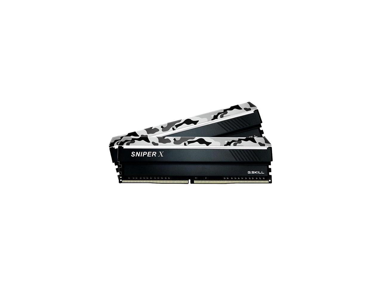 G Skill Sniper X Series 32gb 2 X 16gb 2 Pin Ddr4 Sdram Ddr4 3600 Pc4 0 Desktop Memory Urban Camo Model F4 3600c19d 32gsxwb Newegg Com