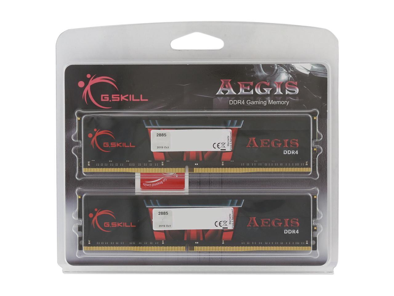 G.SKILL Aegis 32GB (2 x 16GB) 288-Pin PC RAM DDR4 3200 (PC4 25600 ...