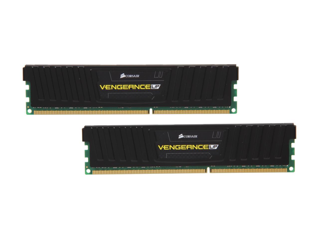 CORSAIR Vengeance LP 16GB (2 x 8GB) 240-Pin PC RAM DDR3 1600 (PC3 12800)  Desktop Memory Model CML16GX3M2A1600C10