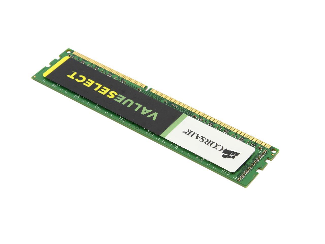 CORSAIR ValueSelect 4GB DDR3 1600 Desktop Memory Model 