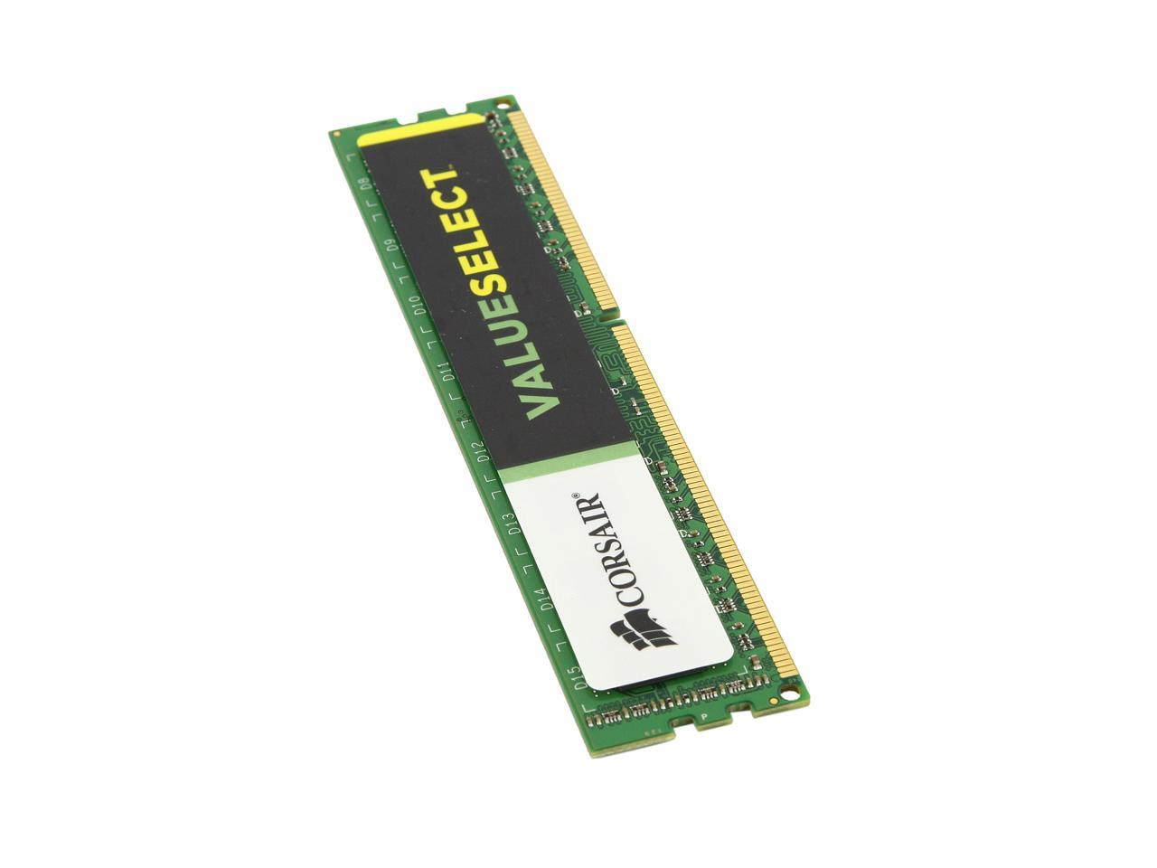CORSAIR ValueSelect 4GB DDR3 1600 Desktop Memory Model 
