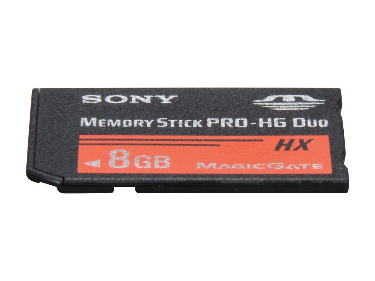 SONY 8GB Memory Stick PROHG Duo HX Flash Card Model MSHX8B