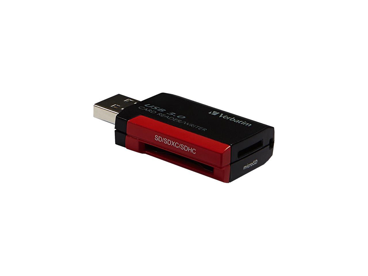 Verbatim Pocket Card Reader, USB 3.0 Black