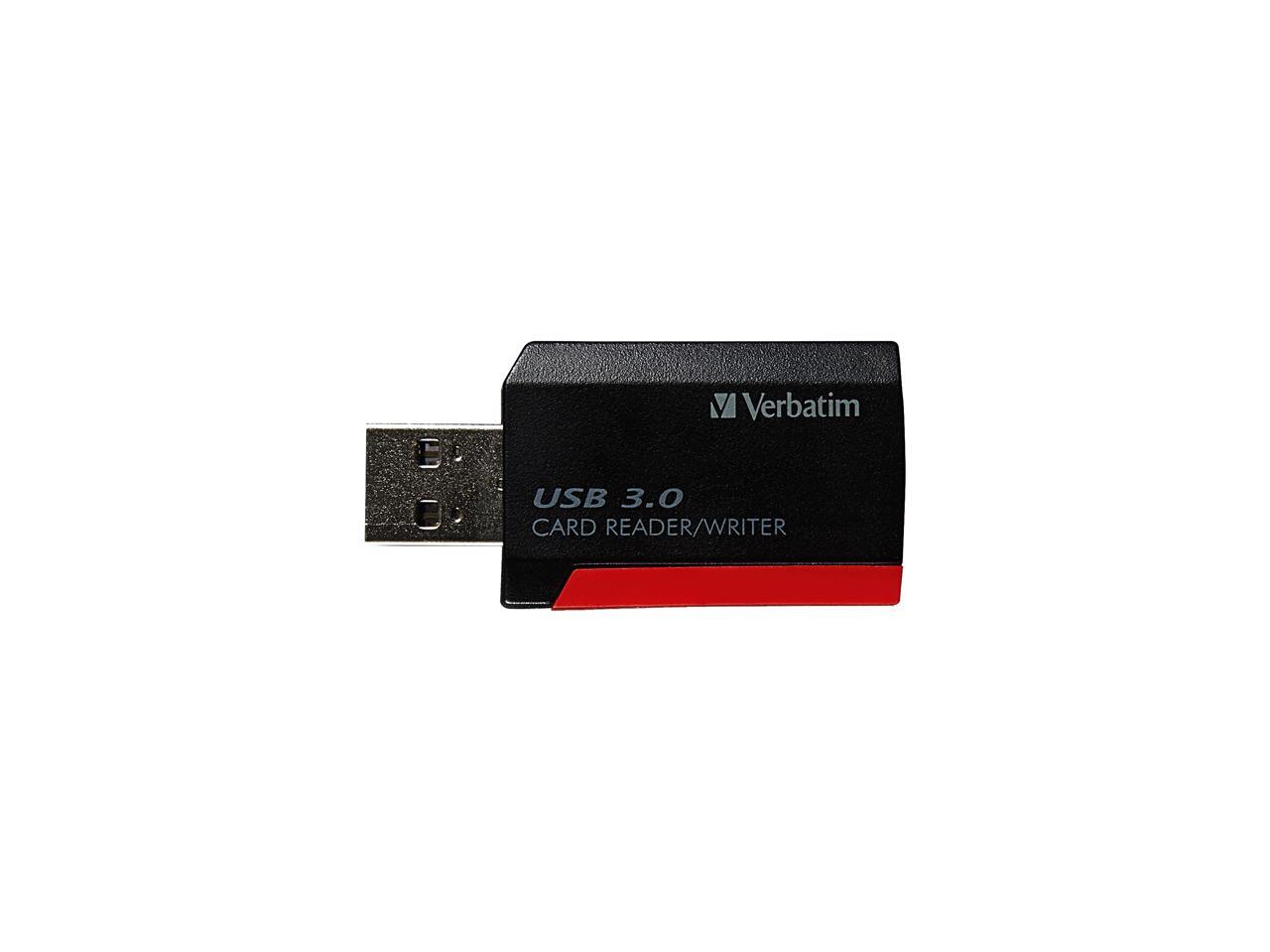 Verbatim Pocket Card Reader, USB 3.0 Black