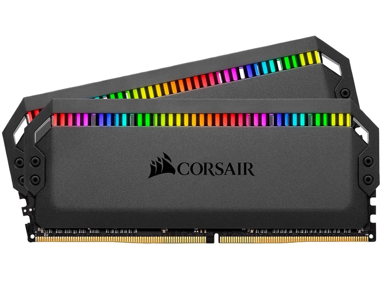 CORSAIR DOMINATOR PLATINUM RGB 16GB DDR4 3200 Desktop Memory 