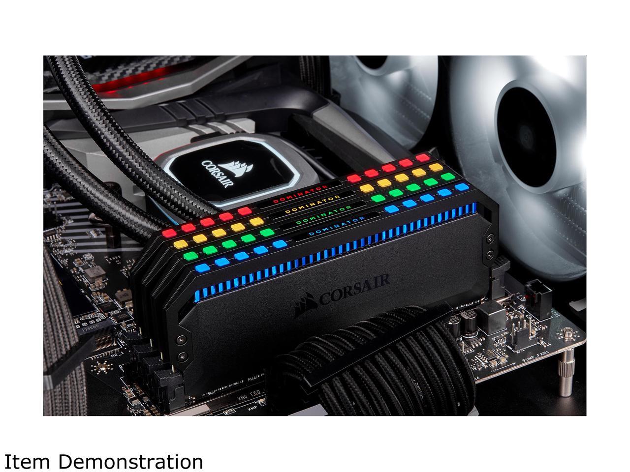 CORSAIR Dominator Platinum RGB 64GB (4 x 16GB) DDR4 3200 (PC4 25600 ...