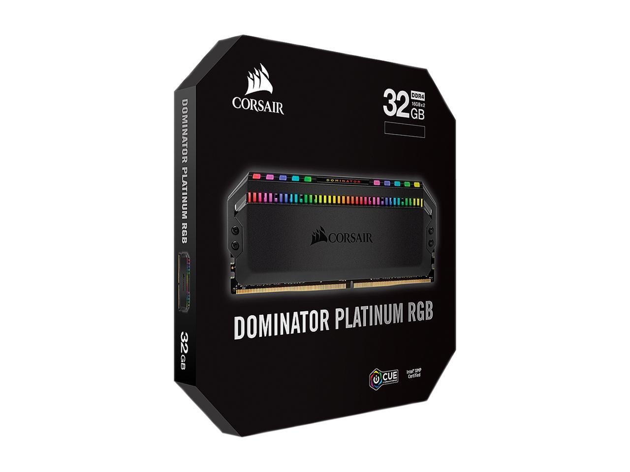 CORSAIR Dominator Platinum RGB 32GB (2 x 16GB) DDR4 4000 (PC4 32000