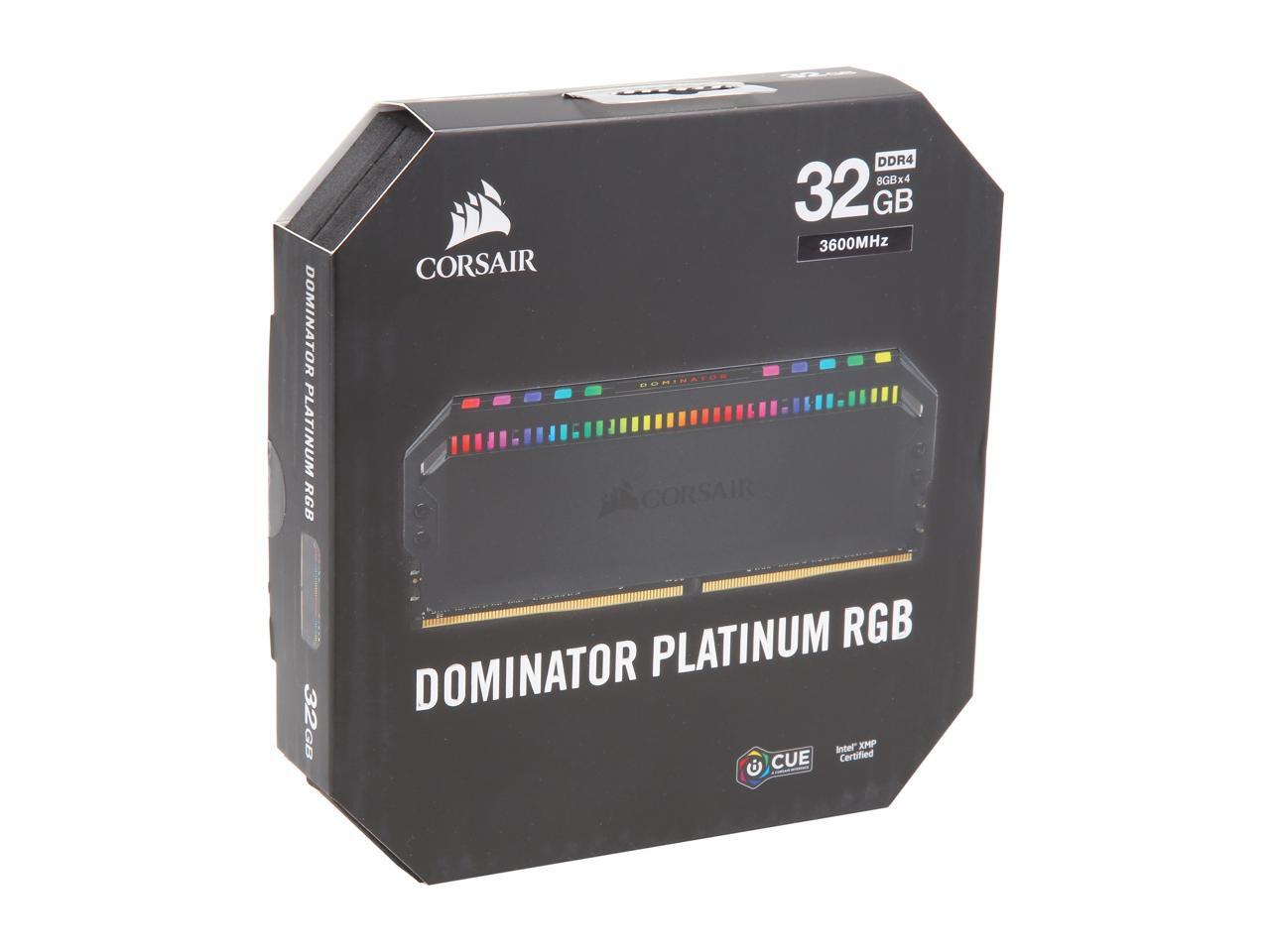 CORSAIR Dominator Platinum RGB 128GB (4 x 32GB) 288-Pin DDR4 SDRAM DDR4 ...