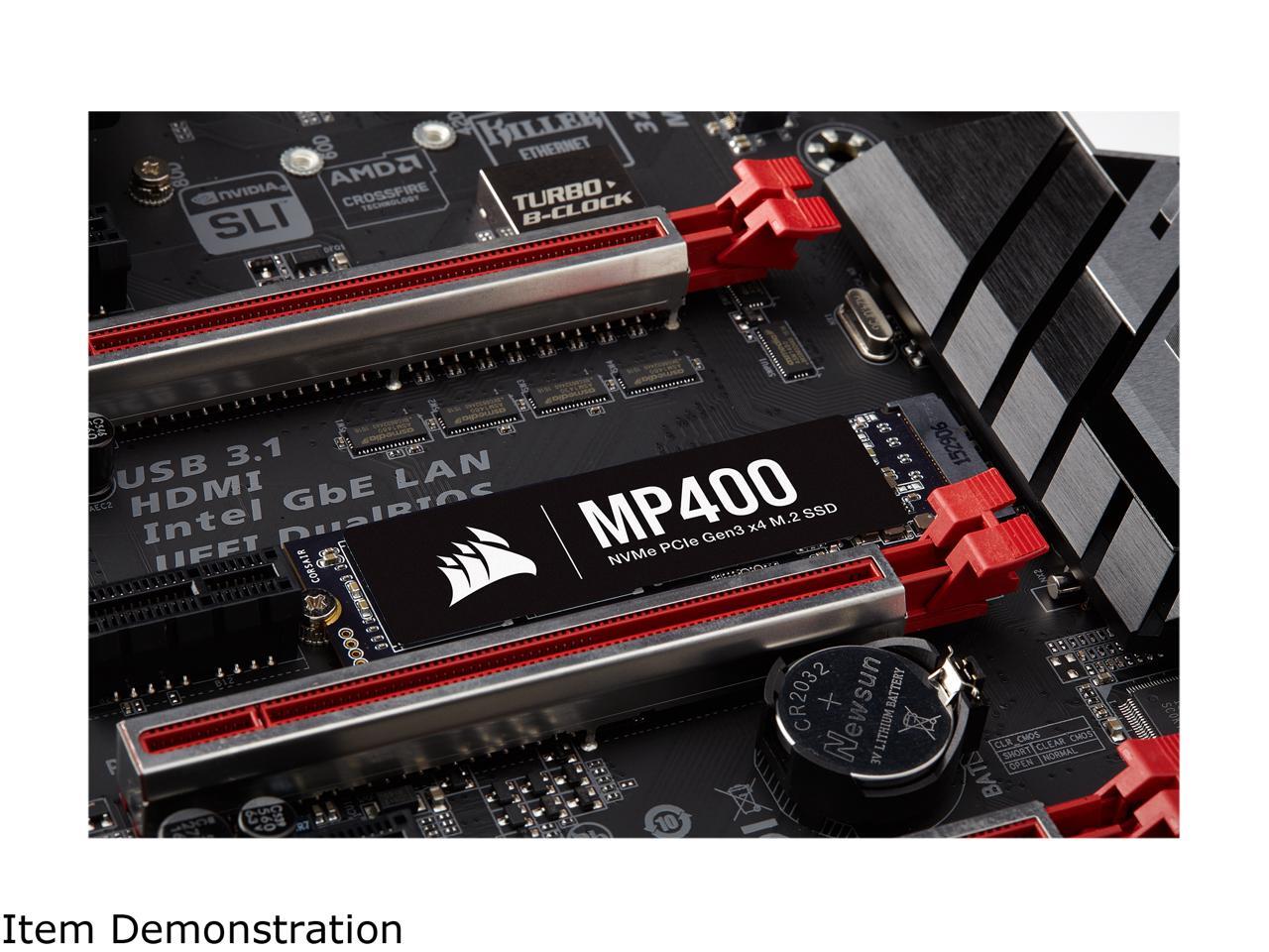 Corsair mp400 m 2 2280 2tb pci express gen 3 0 x4 nvme 1 3 3d qlc