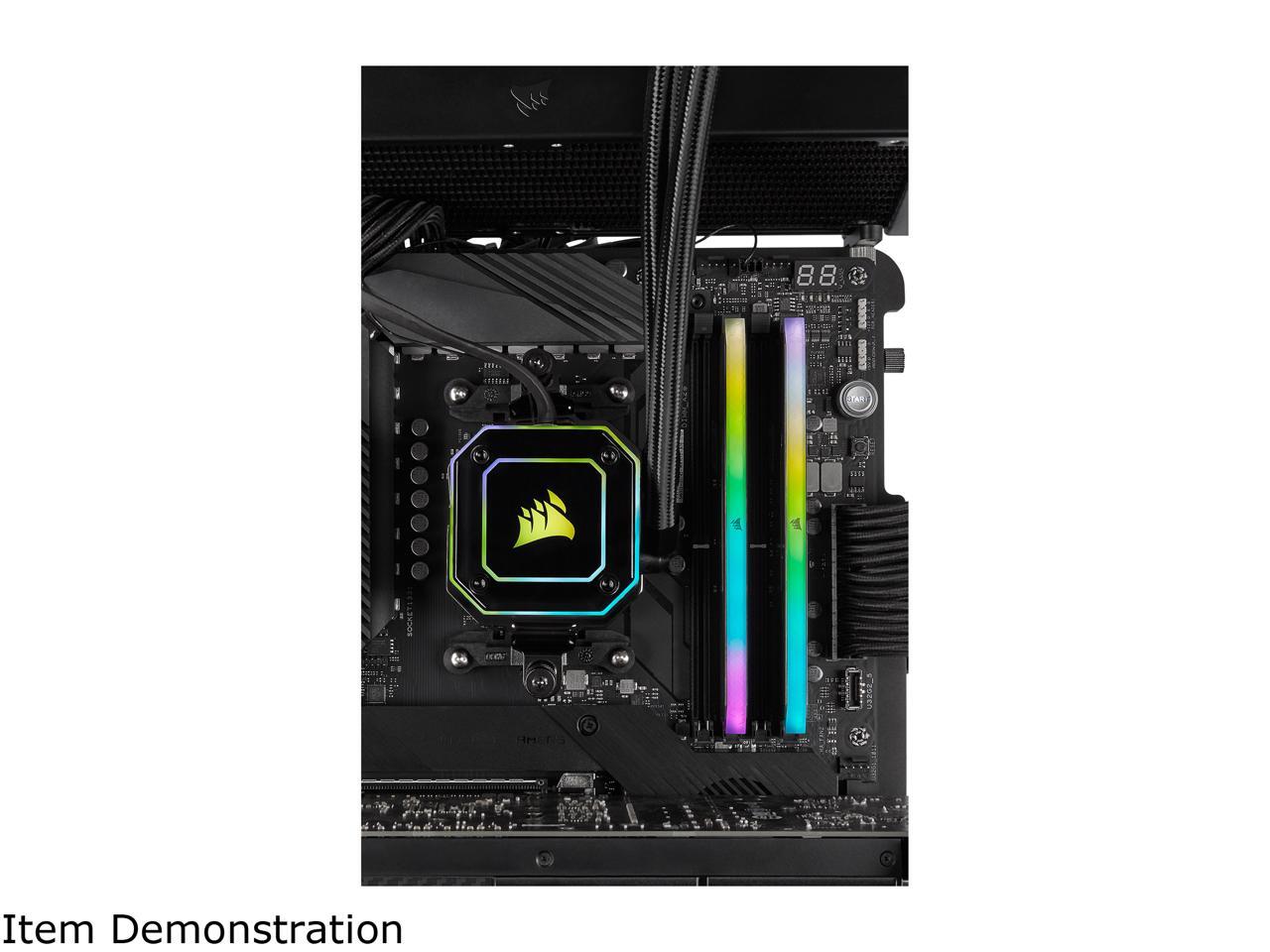海外 CORSAIR DDR4-32GB 4600MHz CL18 デスクトップPC用メモリ VENGEANCE RGB RT 32GB 16GB×2枚  CMN32GX4M2Z4600C18 2021新モデル optimized for AMD