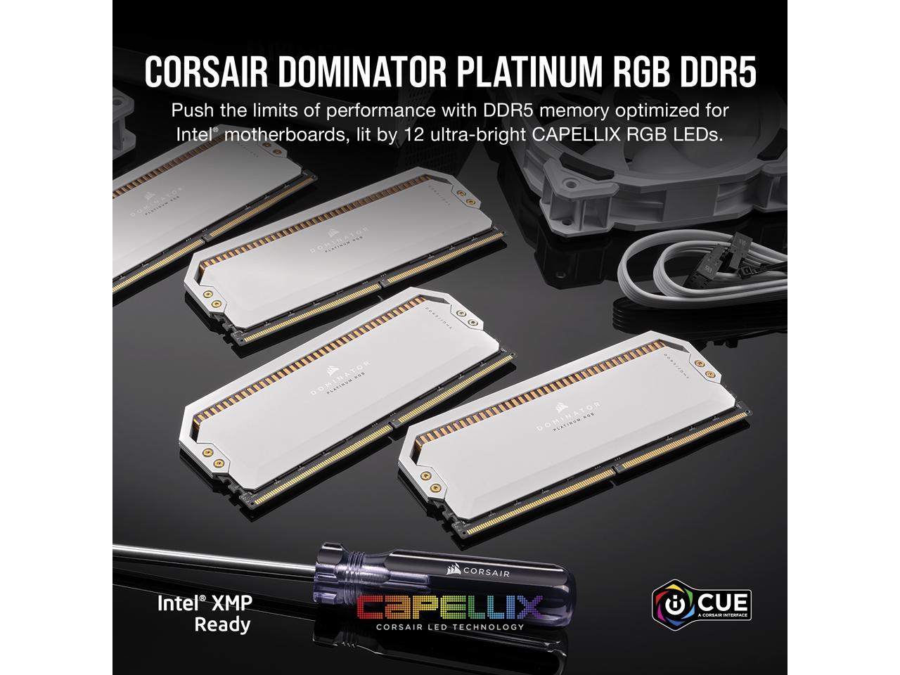 CORSAIR Dominator Platinum RGB 32GB (2 x 16GB) DDR5 5200 (PC5