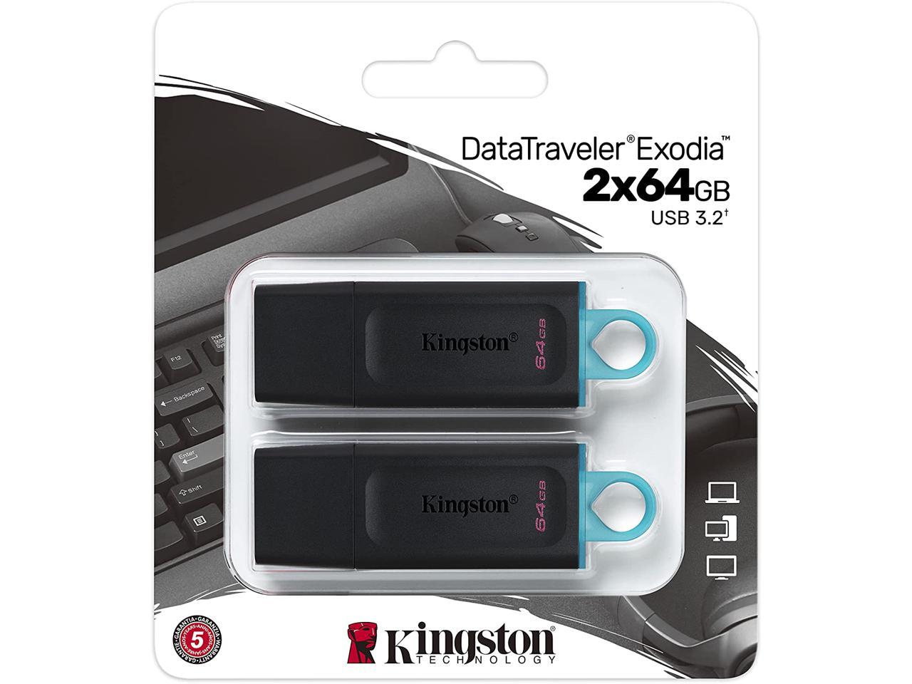 Kingston DataTraveler Exodia 64GB USB Flash Drive - 2 Pack (Canada ...