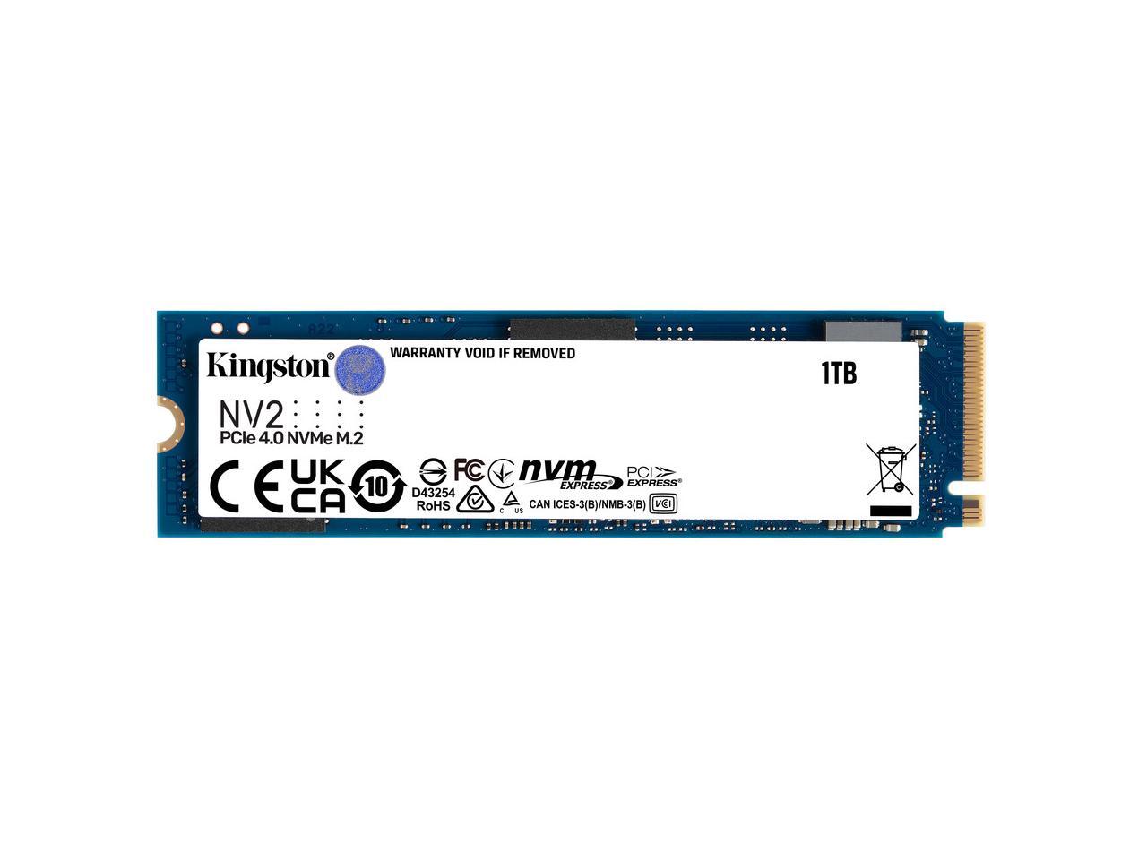 Kingston nv2 1tb m 2 2280 nvme pcie internal ssd up to 3500 mb s snv2s
