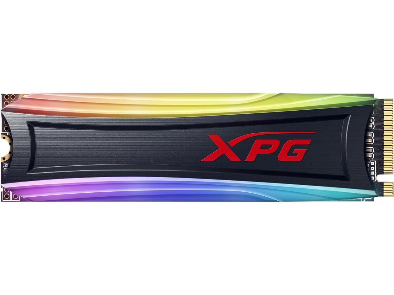XPG SPECTRIX S40G RGB M.2 2280 512GB PCI-Express 3.0 x4 3D TLC Internal  Solid State Drive (SSD) AS40G-512GT-C
