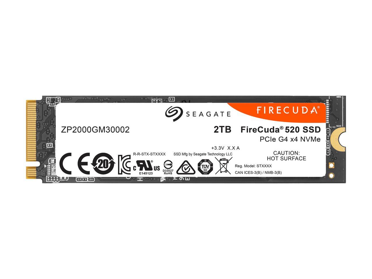 Furious Metaphor pope Seagate Firecuda 520 2TB Performance Internal SSD - Newegg.com