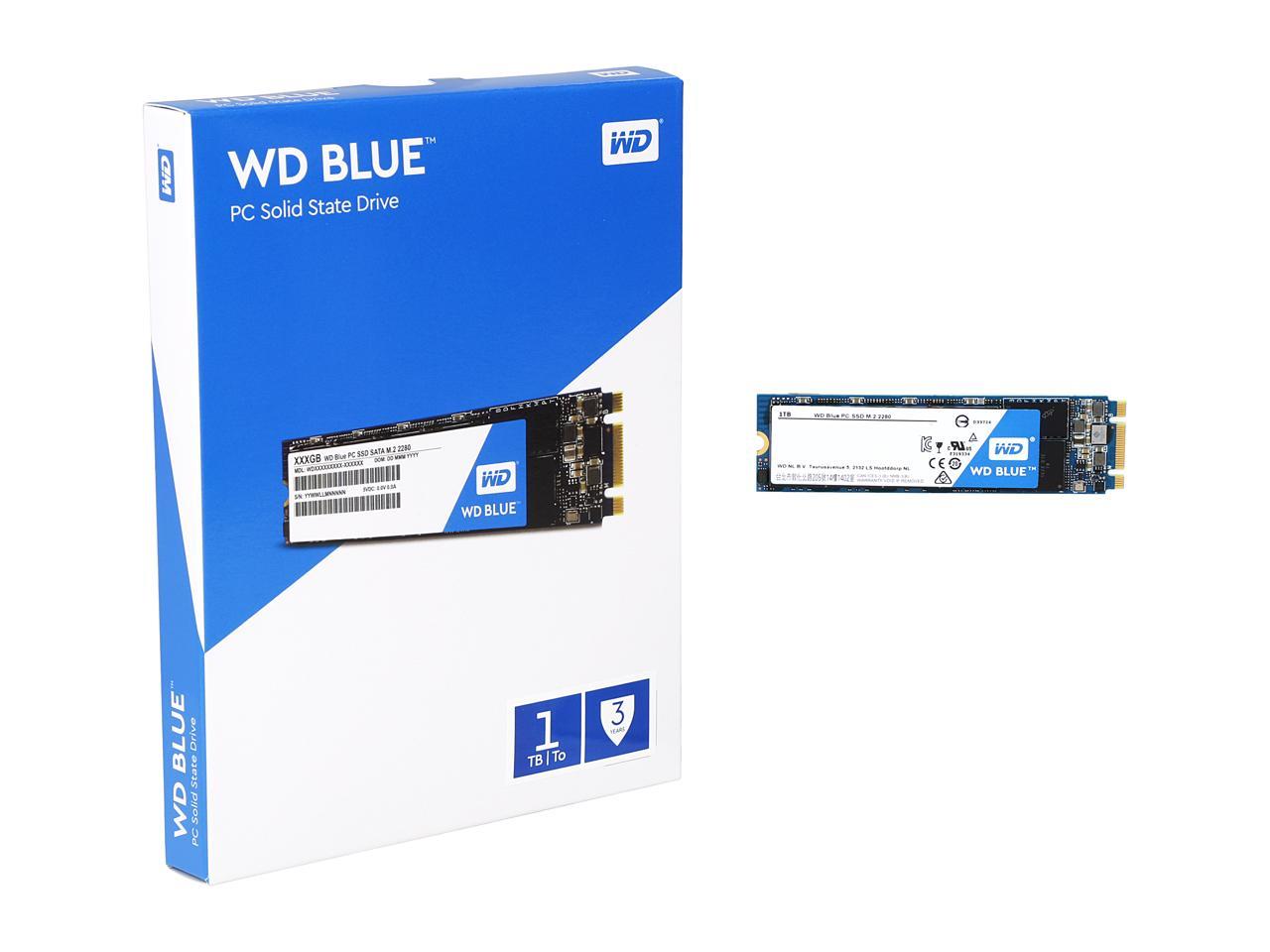 WD Blue M.2 1TB Internal SSD Solid State Drive - SATA 6Gb/s - WDS100T1B0B