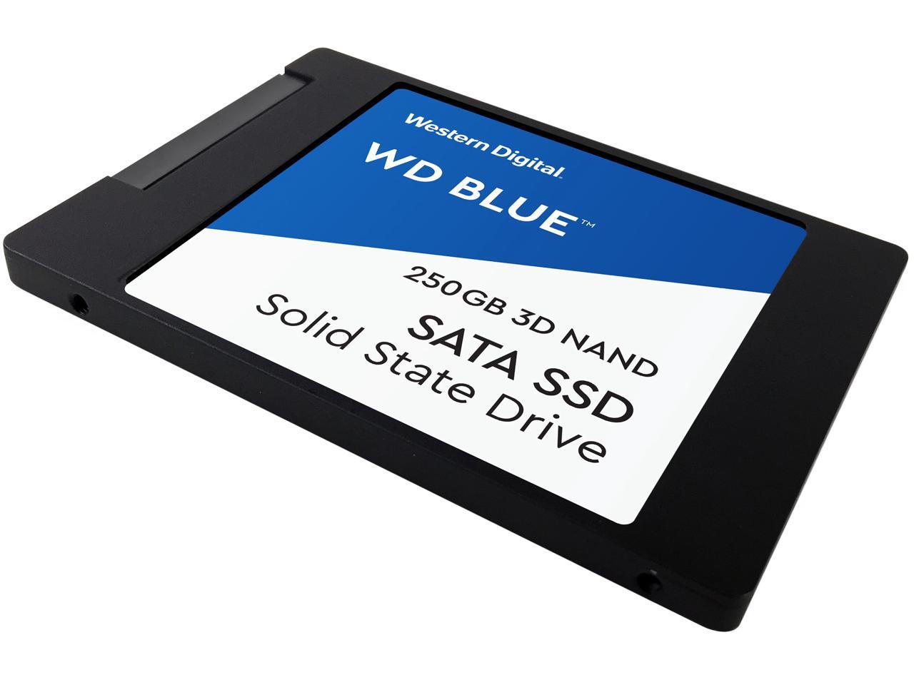 WD Blue 3D NAND 250GB Internal SSD - SATA III 6Gb/s 2.5"/7mm Solid