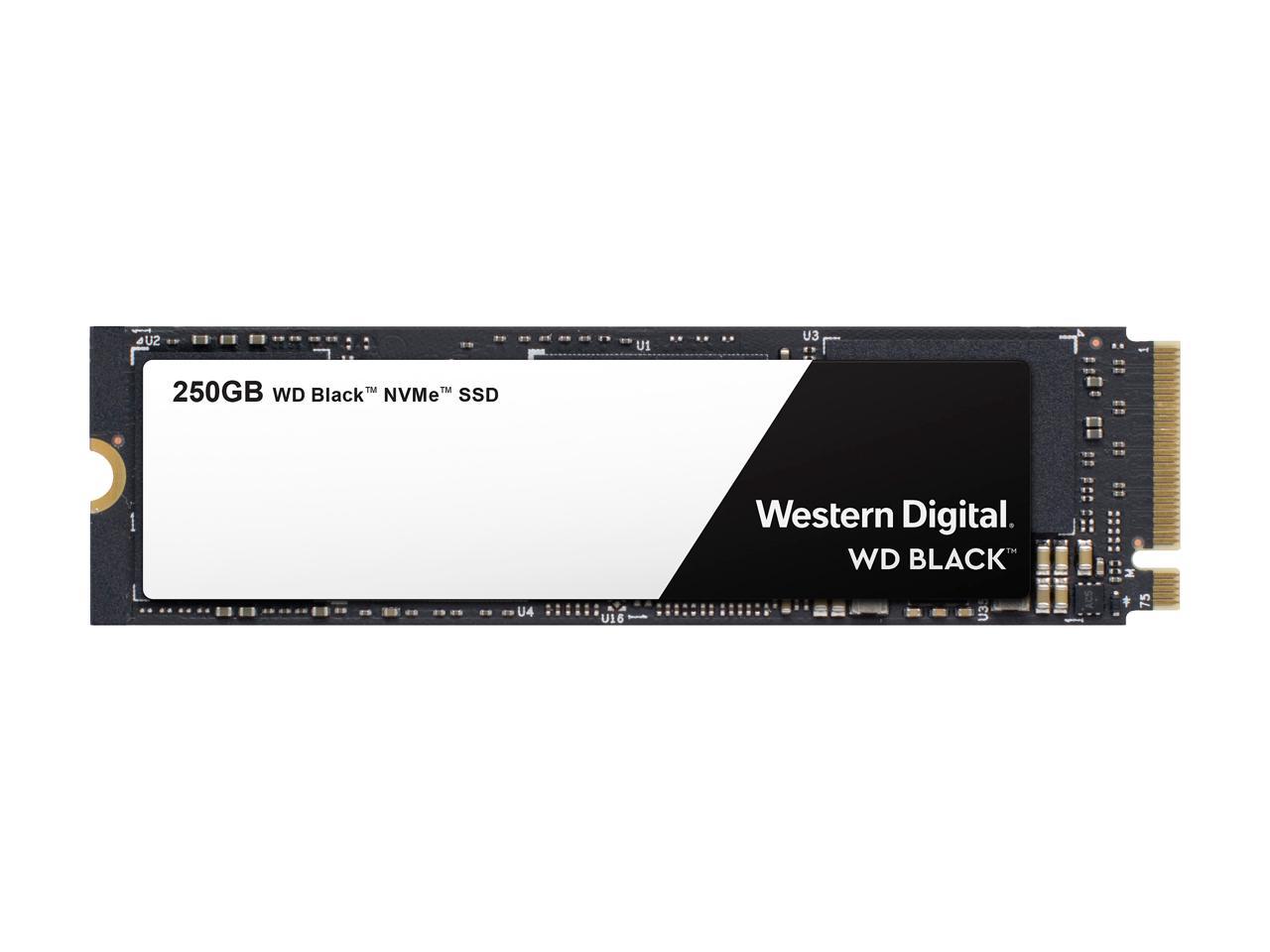 Gen3 PCIe WD_Black SN750 250GB NVMe Internal Gaming M.2 2280 3D NAND WDS250G3X0C