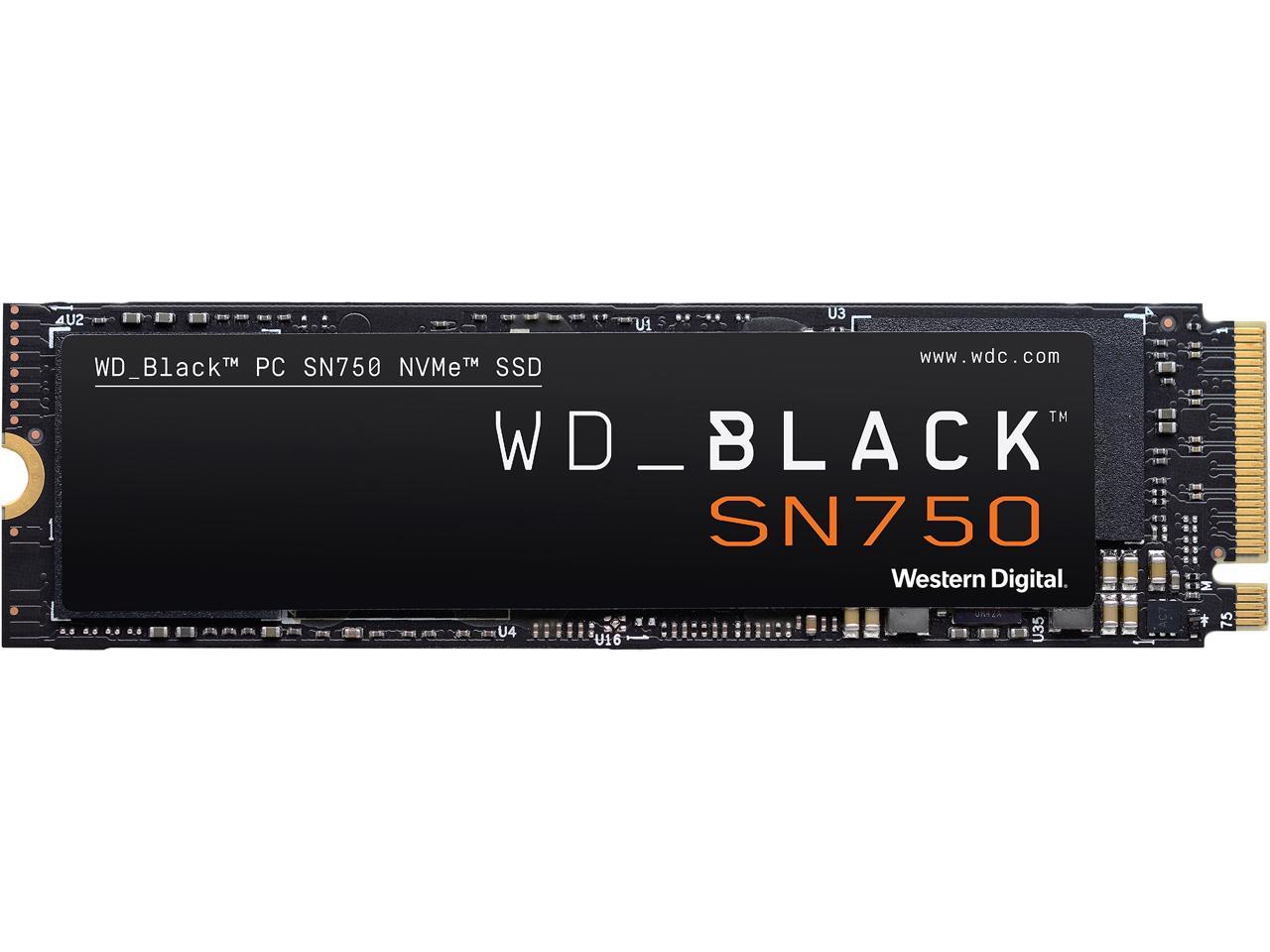 Western Digital WD BLACK SN750 NVMe M.2 2280 2TB PCI-Express 3.0 x4  64-layer 3D NAND Internal Solid State Drive (SSD) WDS200T3X0C