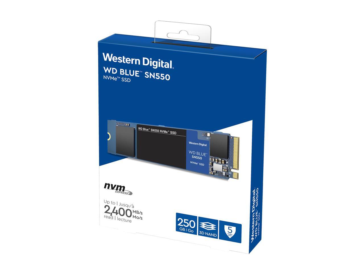 Western Digital WD Blue SN550 NVMe M.2 2280 250GB PCI ...