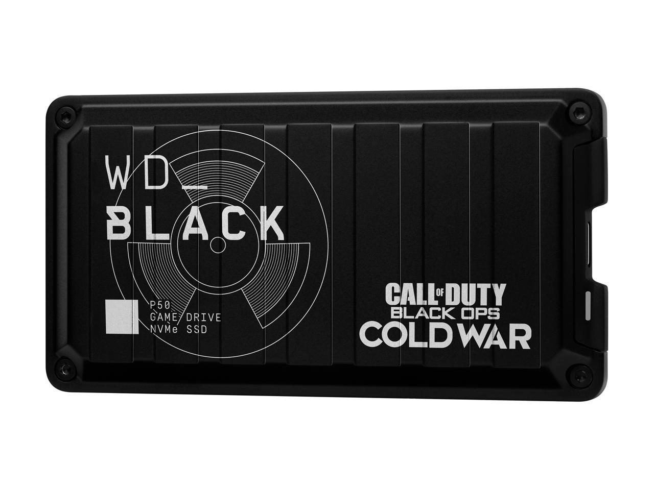 Wd Black 1tb P50 Portable Solid State Drive Call Of Duty Black Ops Cold War Special Edition Usb 3 2 Gen 2x2 Usb C Game Drive Nvme Ssd Wdbazx0010bbk Wesn Newegg Com