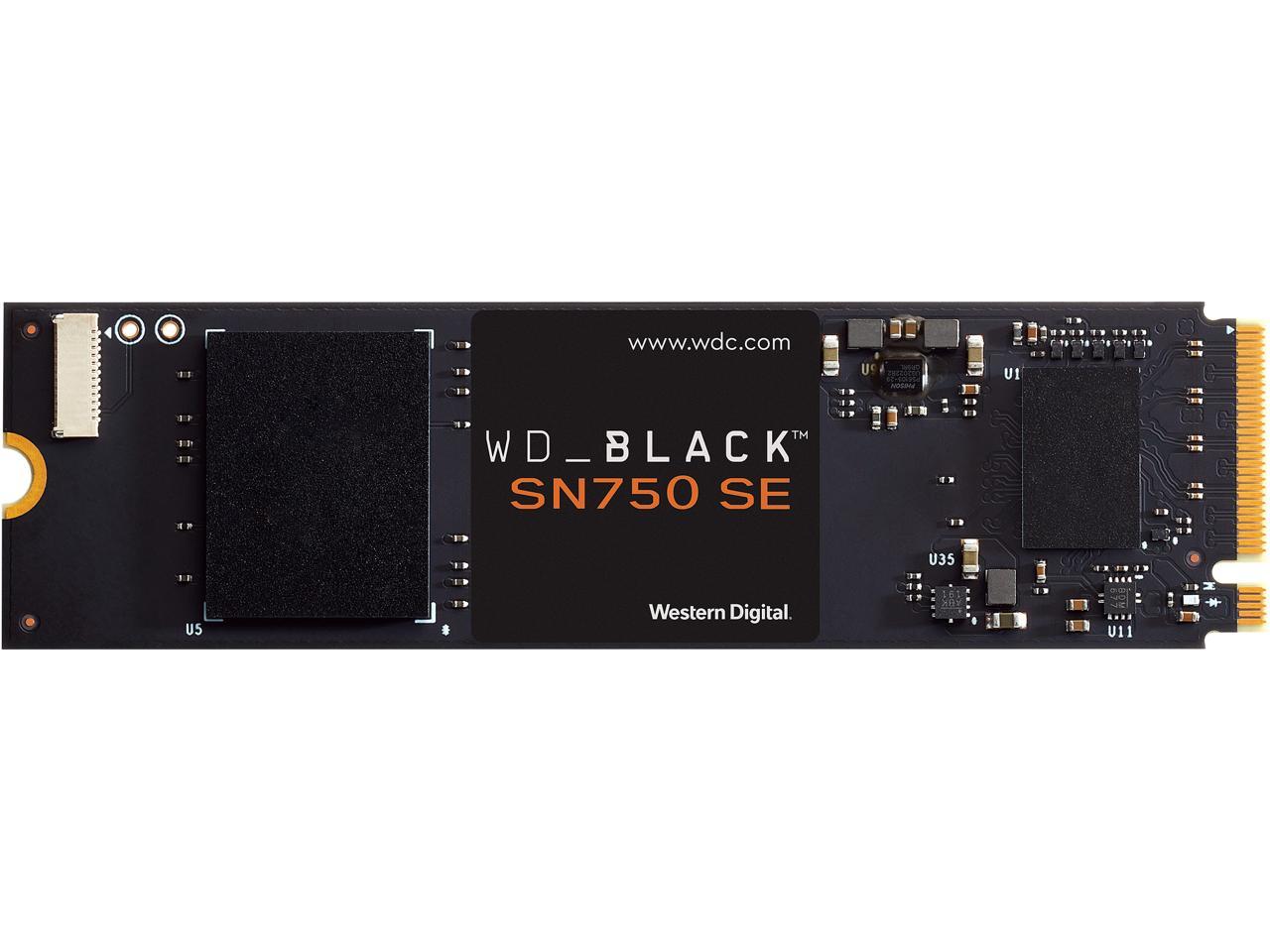 Western Digital WD Black SN750 SE NVMe M.2 2280 1TB PCI-Express 4.0  Internal Solid State Drive (SSD) WDS100T1B0E