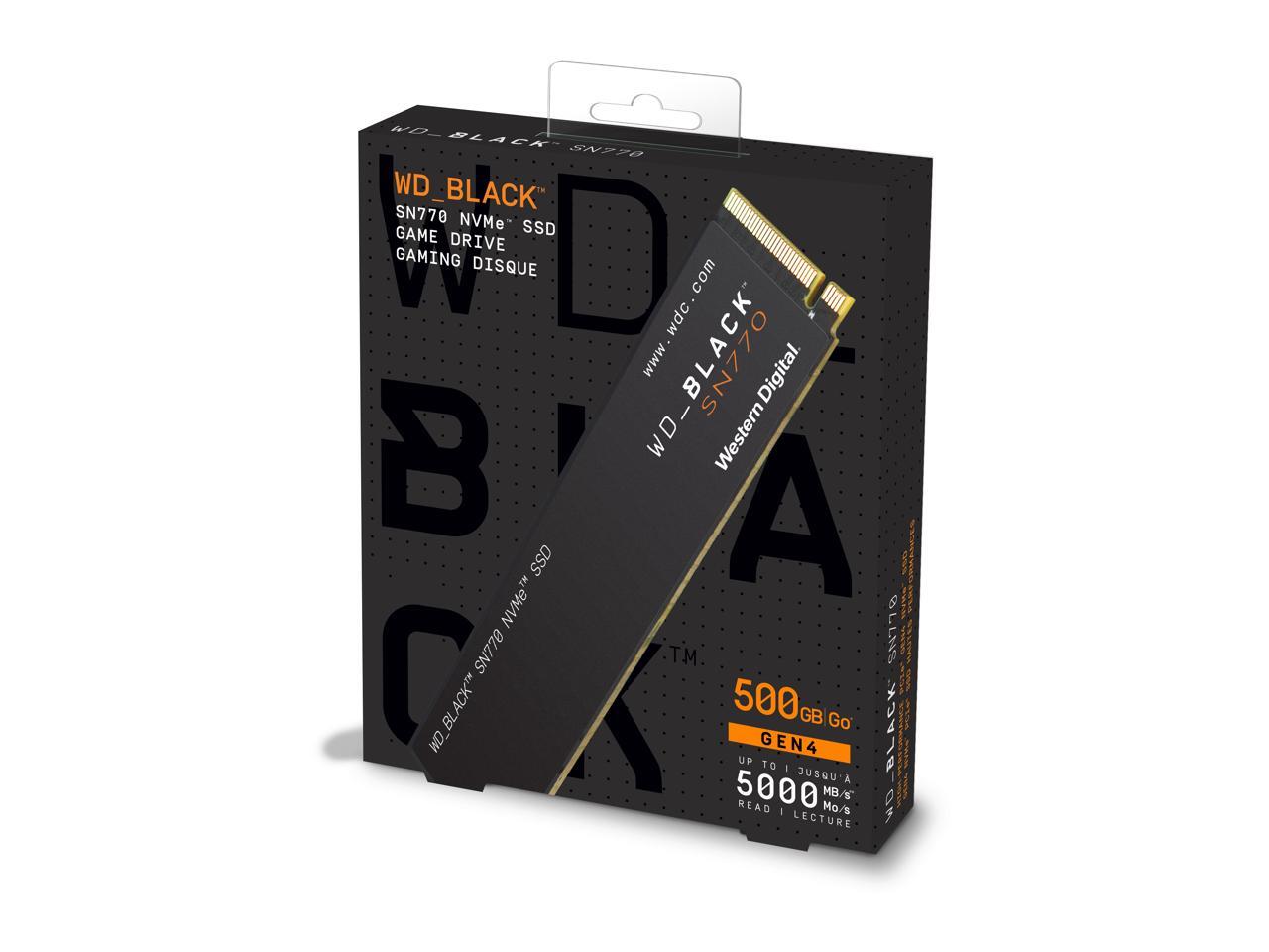 Western Digital WD_BLACK SN770 M.2 2280 500GB PCIe Gen4 16GT/s, up 