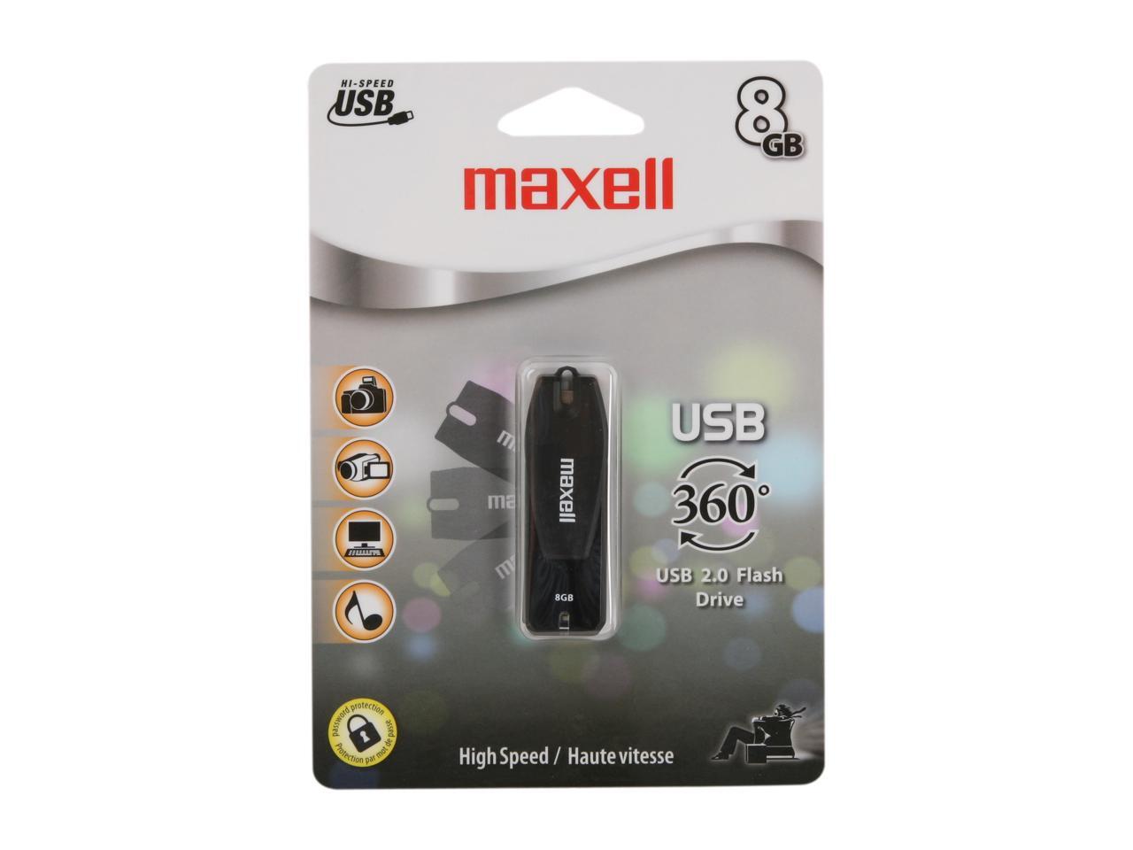 Maxell 8GB 360° USB 2.0 Flash Drive - Newegg.com