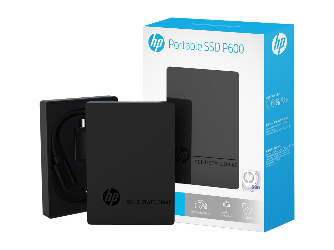 HP P600 500GB USB 3.1 Gen2 Type-C External Solid State Drive - Newegg.com