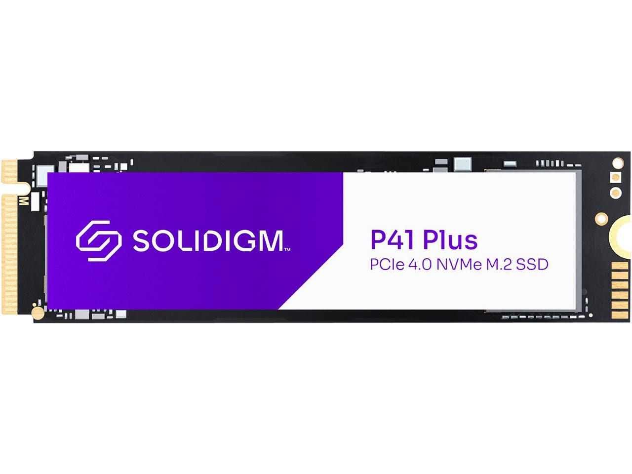 Solidigm p41 plus 512gb m 2 2280 pcie 4 0 nvme gen4 internal solid