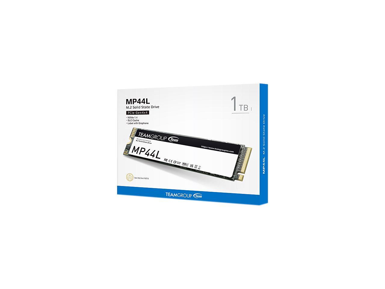 Team group mp44l m 2 2280 1tb pcie 4 0 x4 with nvme 1 4 tlc internal