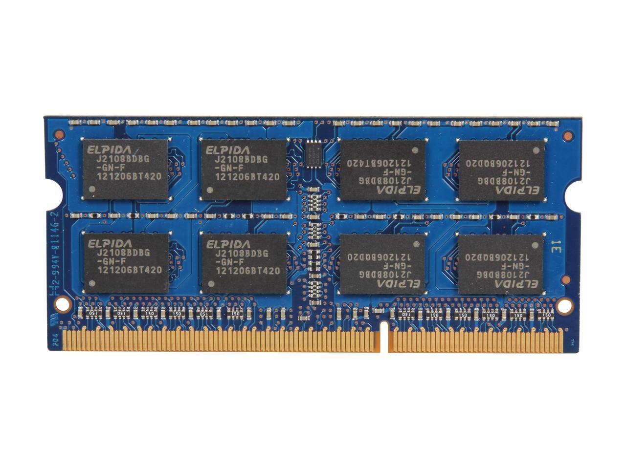 Refurbished: Elpida 4GB 204-Pin DDR3 SO-DIMM DDR3L 1600 (PC3L 12800 ...