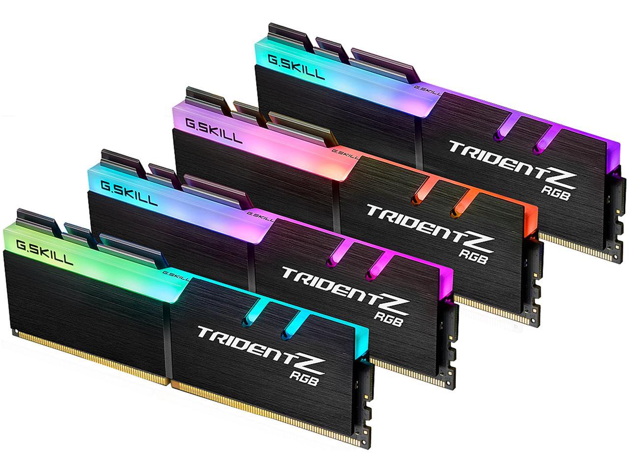 G.SKILL TridentZ RGB Series 64GB (4 x 16GB) 288-Pin DDR4 SDRAM 