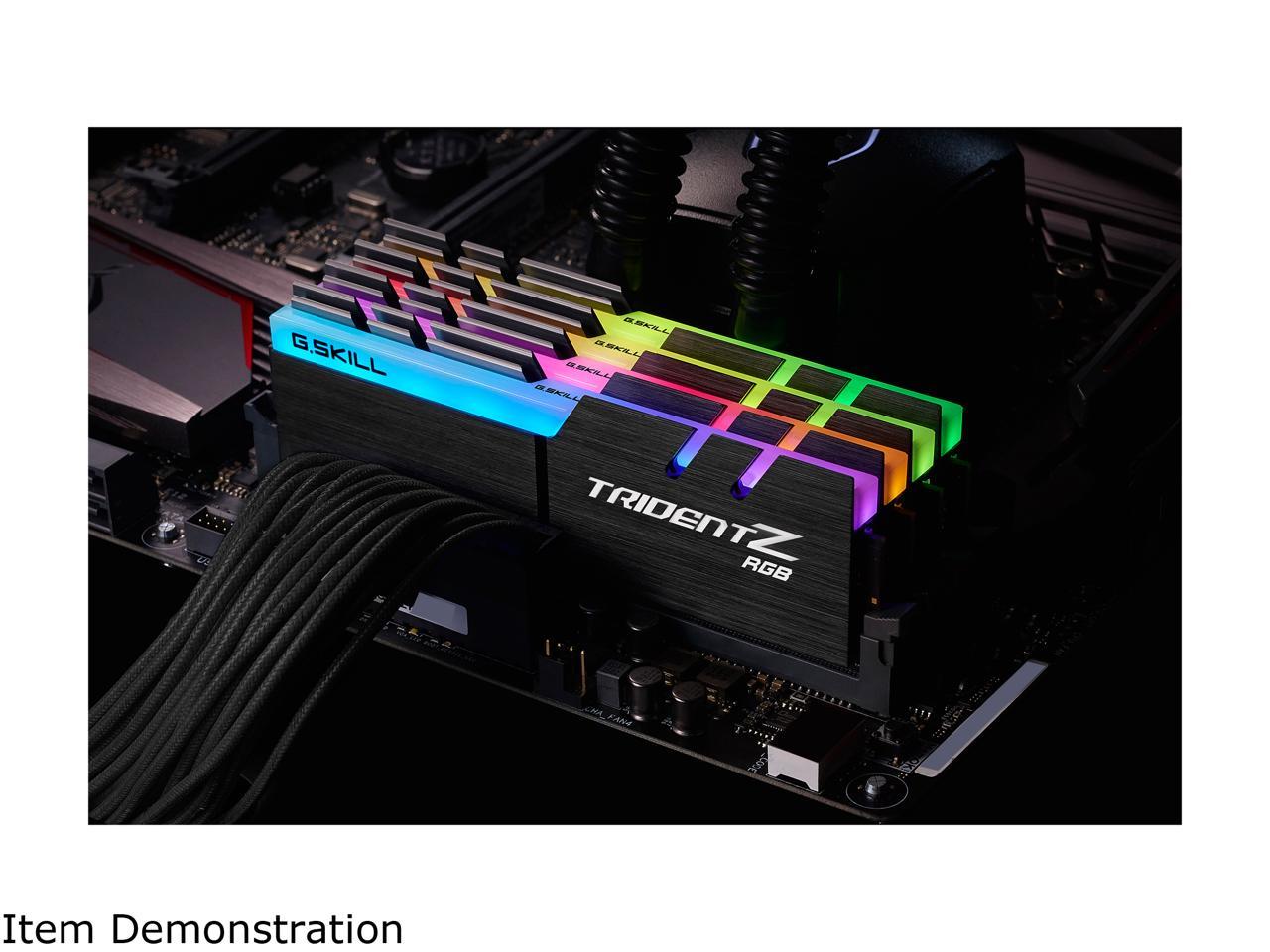 G.SKILL TridentZ RGB Series 64GB (4 x 16GB) DDR4 3600 (PC4 28800 ...