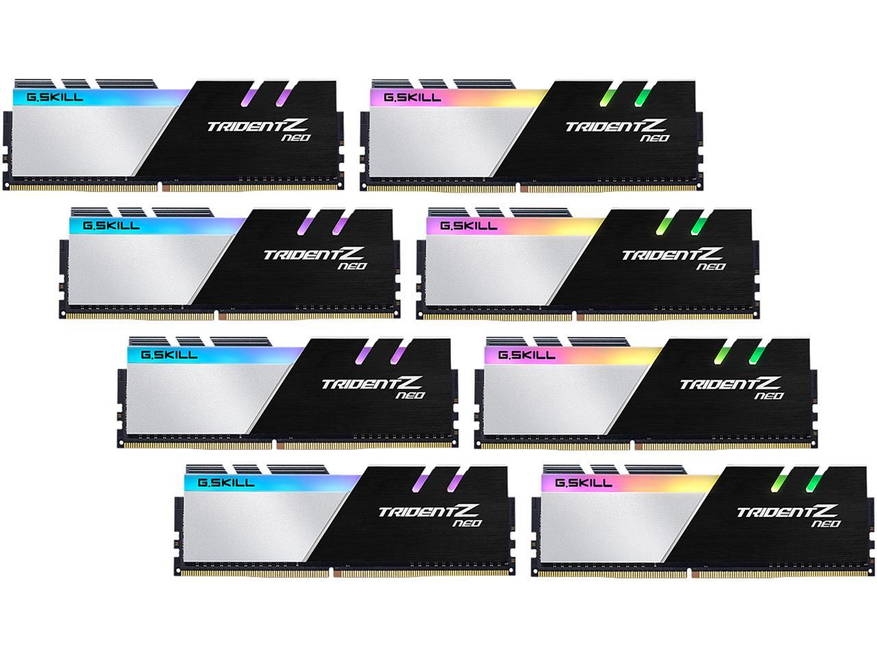 G SKILL Trident Z Neo Series 128GB 8 X 16GB DDR4 3600 PC4 28800 Intel XMP 2 0 Desktop Memory 