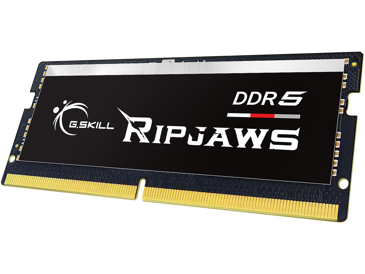 G.SKILL Ripjaws Series 16GB 262-Pin DDR5 SO-DIMM DDR5 4800 (PC4 38400 ...