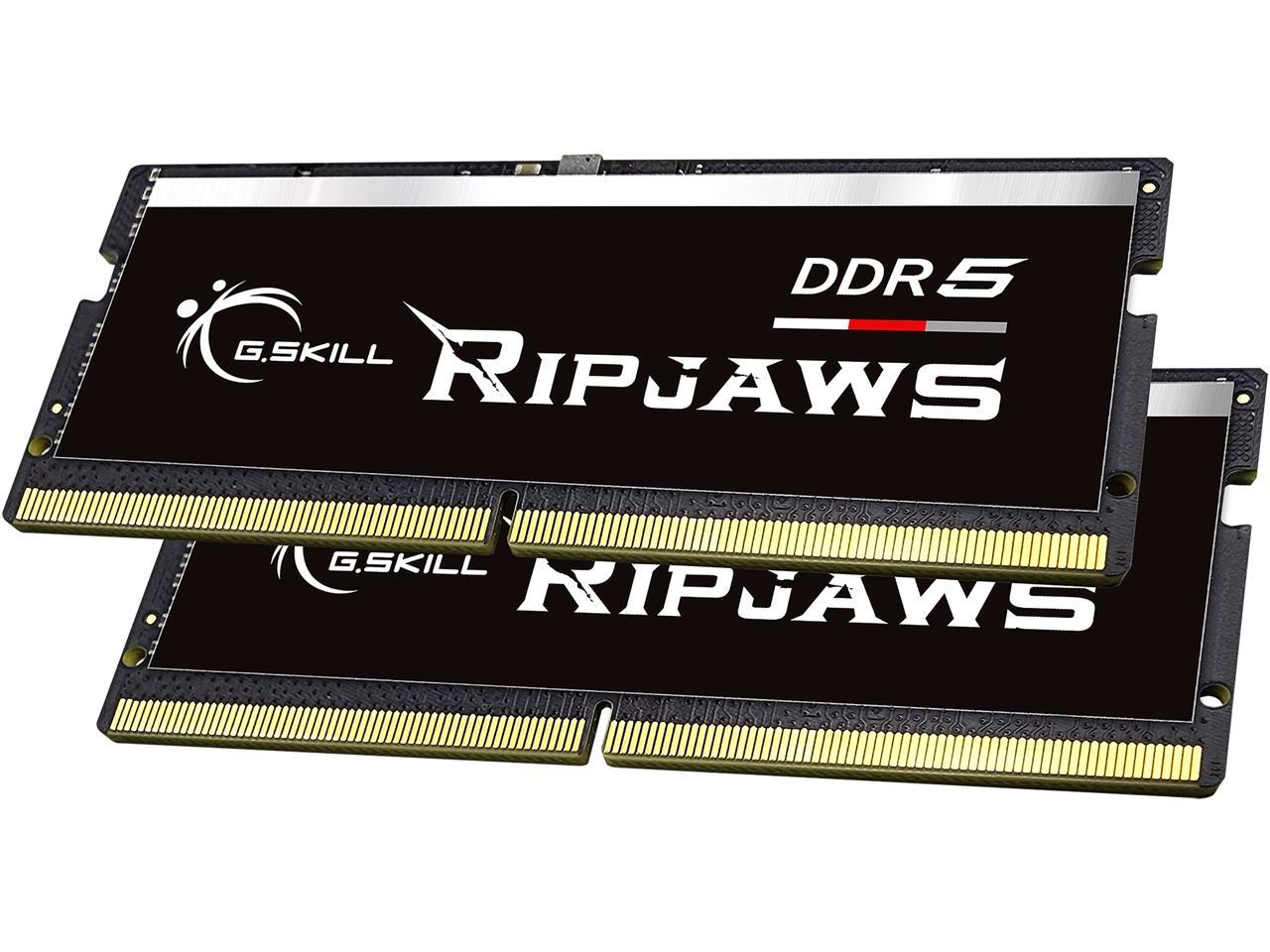 G.SKILL Ripjaws SO-DIMM 64GB (2 x 32GB) 262-Pin DDR5 SO-DIMM DDR5 4800 ...