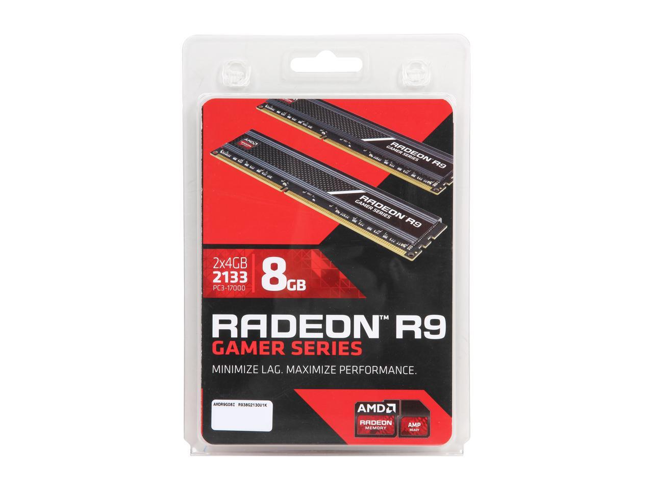 AMD Radeon R9 Gamer Series 8GB (2 x 4GB) DDR3 2133 (PC3 17000) Desktop ...