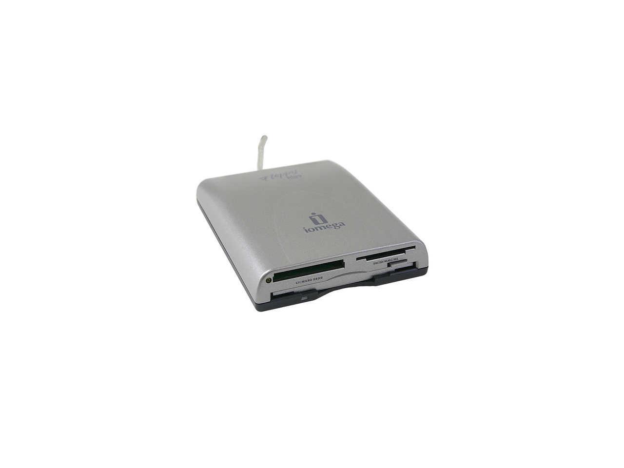 iomega Silver External USB Floppy Drive Plus 7 in 1 USB External Card