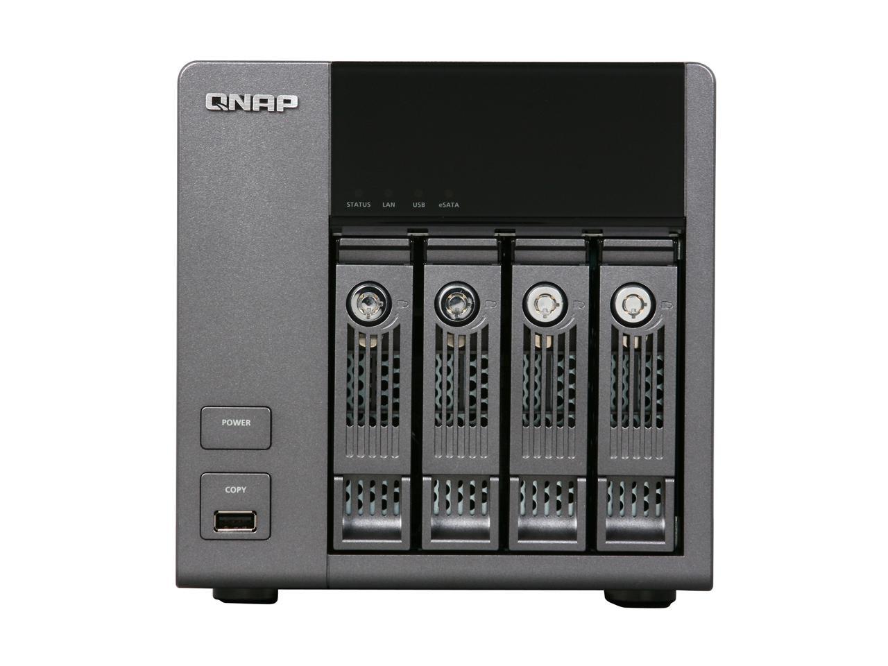 QNAP TS-410-US All-in-one NAS Server with iSCSI for SOHO and Home Users ...