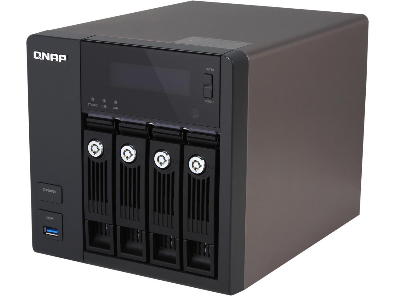 QNAP TS453 Pro 4Bay ProGrade NAS with Intel 2.0GHz Quad Core CPU and Media Transcoding