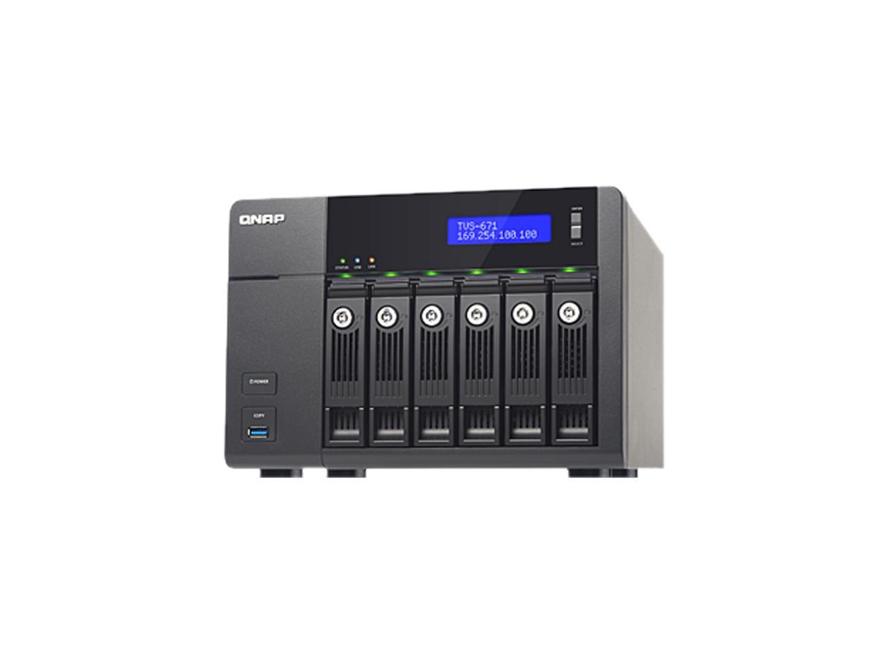 Open Box: QNAP TVS-671-i5-8G-US 6-Bay Intel Core i5 3.0GHz Quad Core