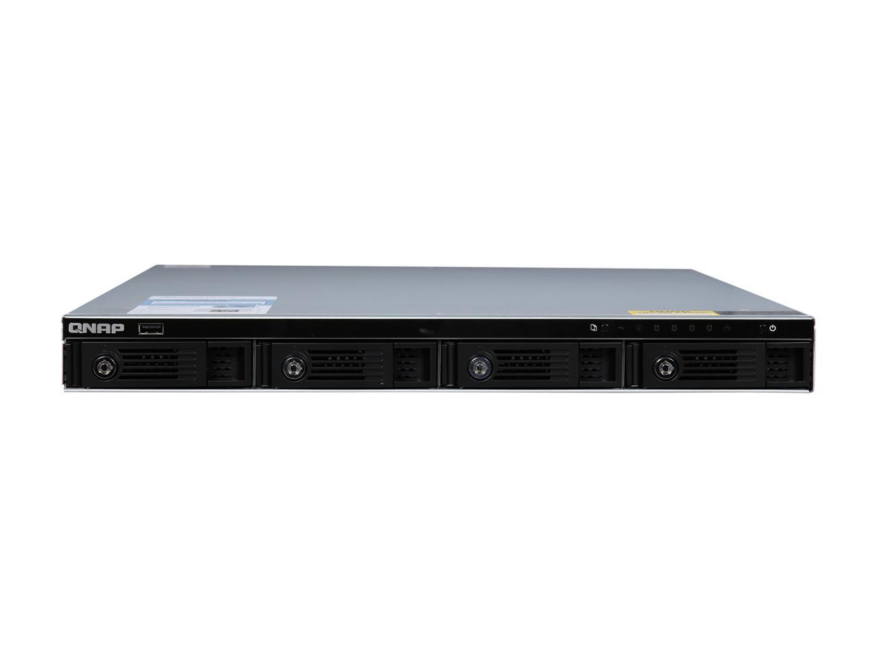 Open Box: QNAP TS-431U 4-bay 1U iSCSI NAS, Hot-swappable Affordable ...