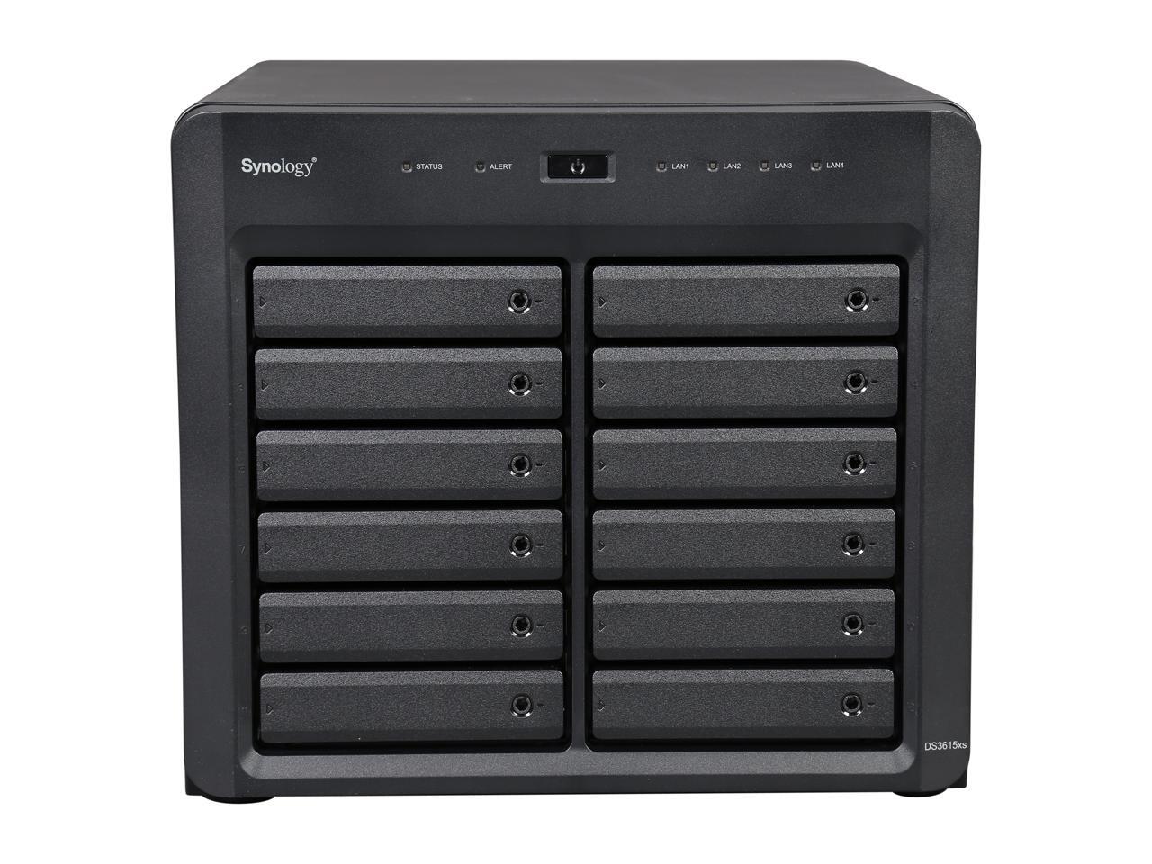 Synology DS3615xs 12-Bay High Performance NAS, PCIe Slot, Expandable ...
