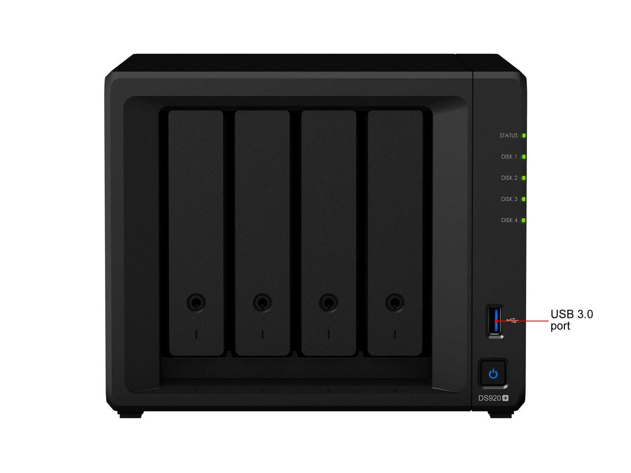 Synology 4 Bay NAS DiskStation DS920+ (Diskless) - Newegg.com