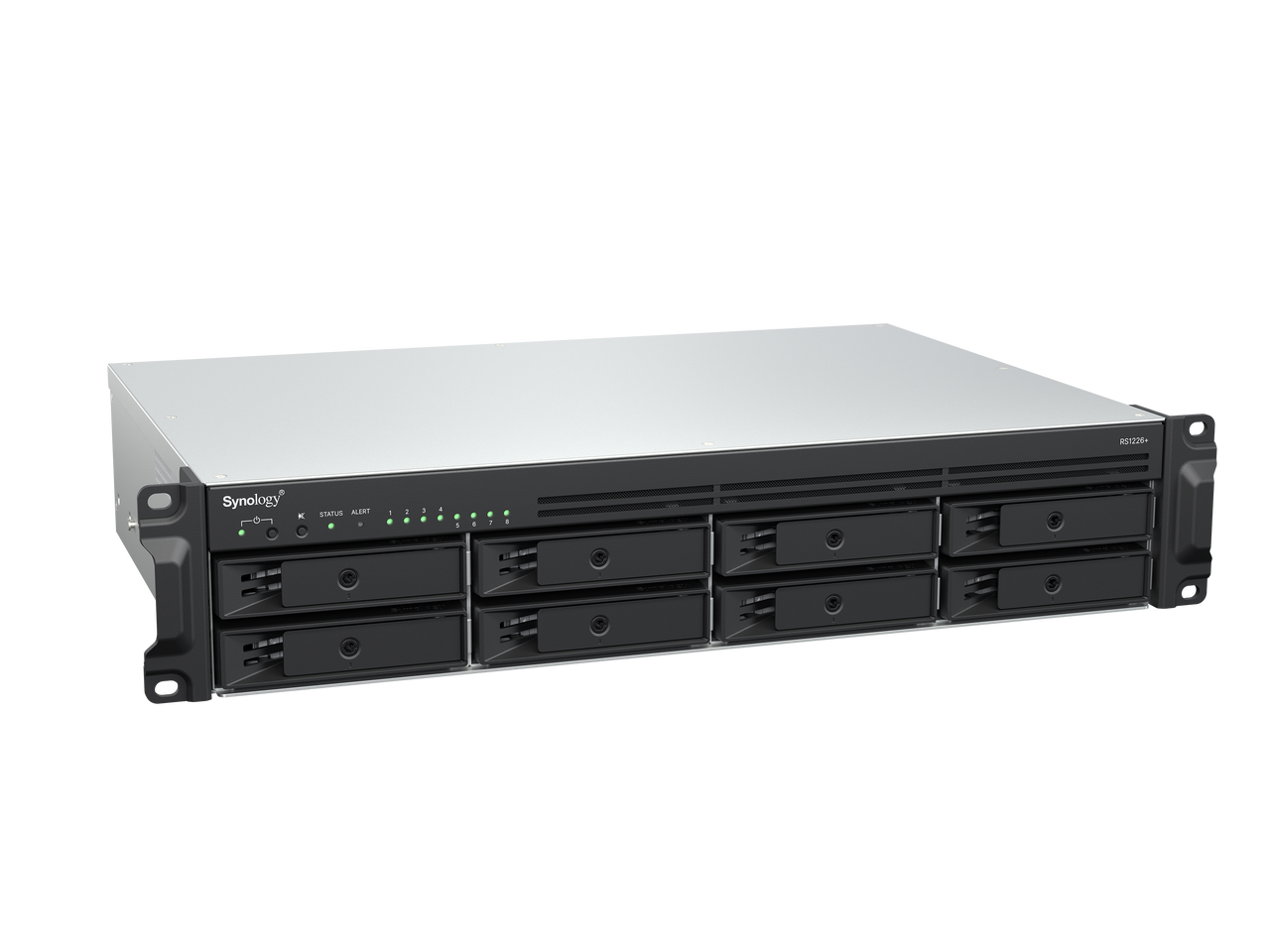 Synology RackStation RS1226+ 8 Bay Rackmount NAS - AMD Ryzen Embedded V1500B (2.2 GHz) - 4GB DDR4 - 8 Bay - Gigabit Ethernet - USB 3.2