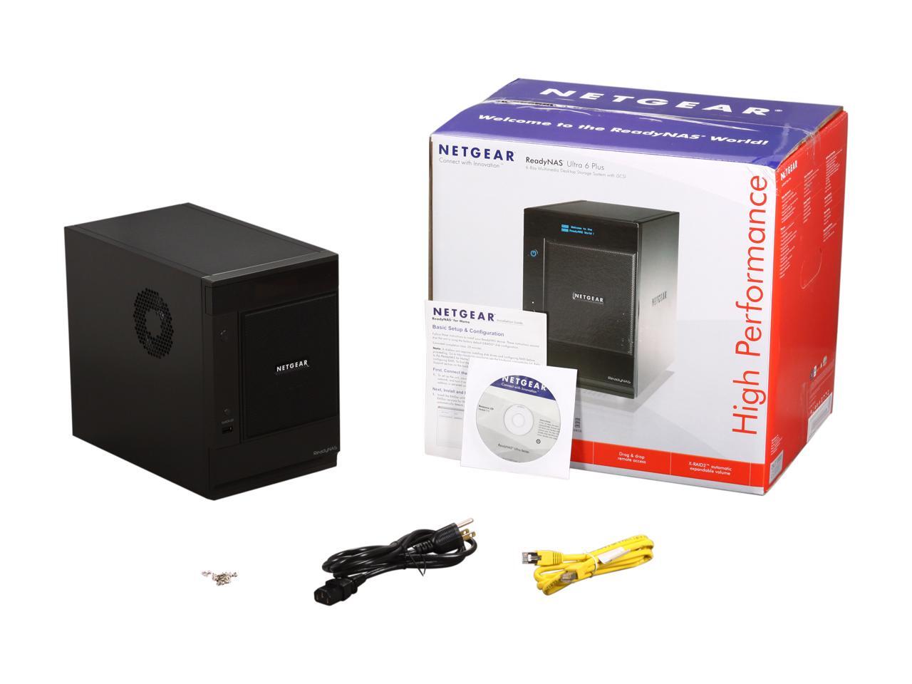 Netgear Rndp600u 0nas Readynas Ultra 6 Plus Multimedia Desktop Storage System With Iscsi Newegg Com